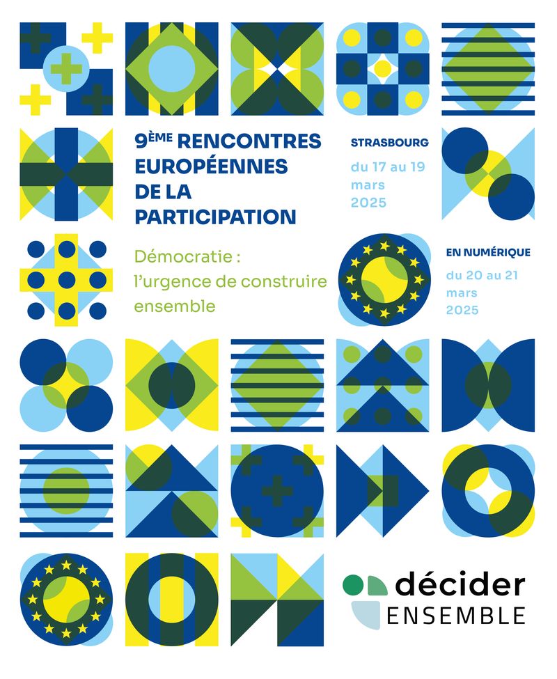 Affiche Rencontres européennes de la participation 2025